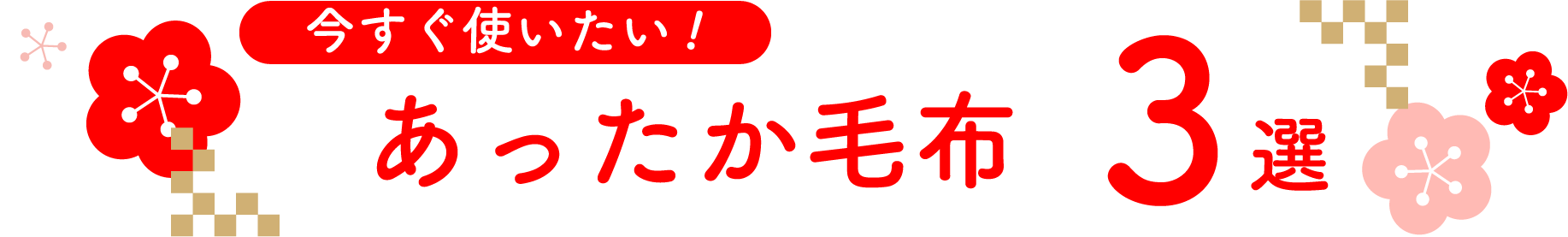 今すぐ使いたい！あったか毛布3選